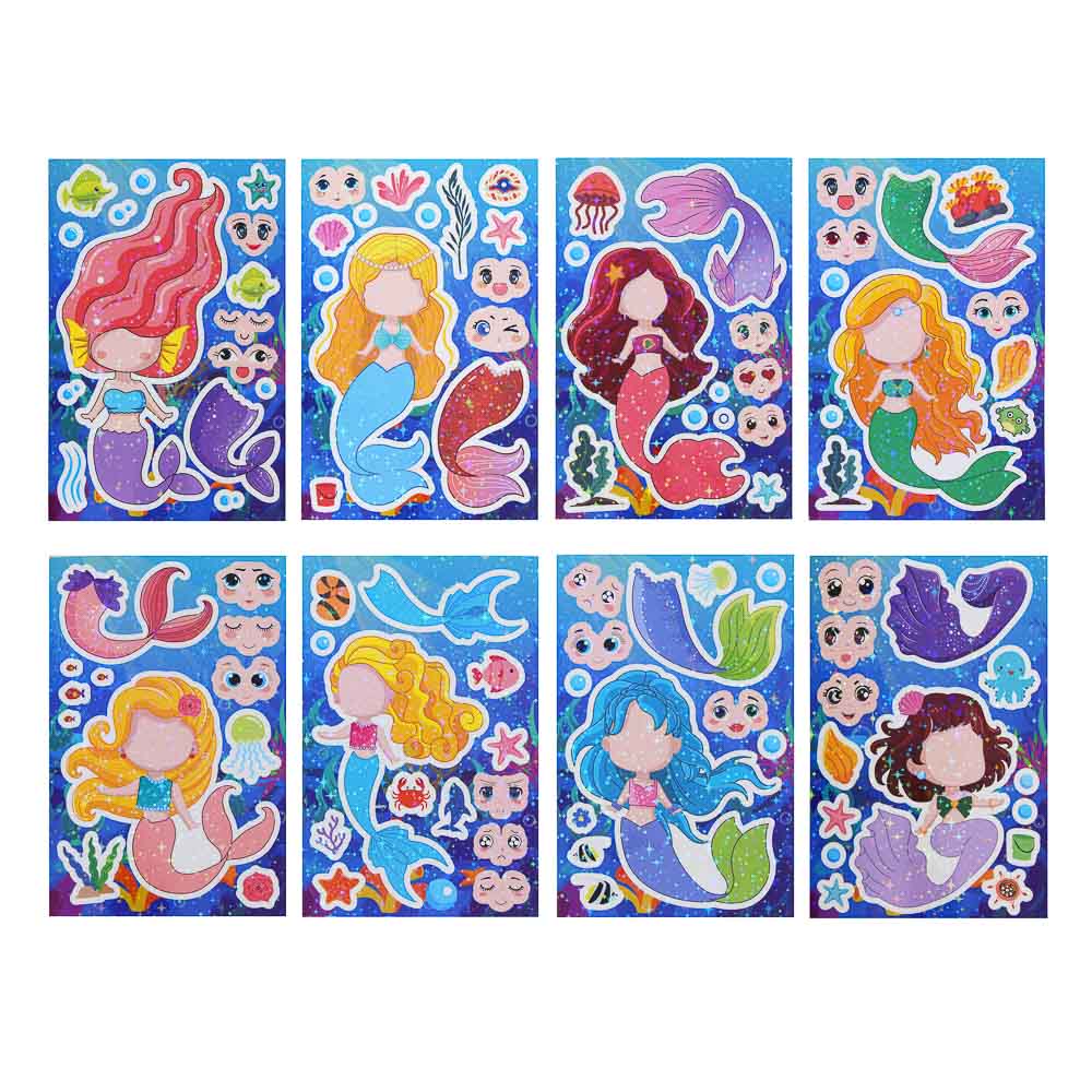 ХОББИХИТ Набор для творчества Стикеры "Эмоции", 8 листов, бумага, 18х12см, 6 дизайнов - #2