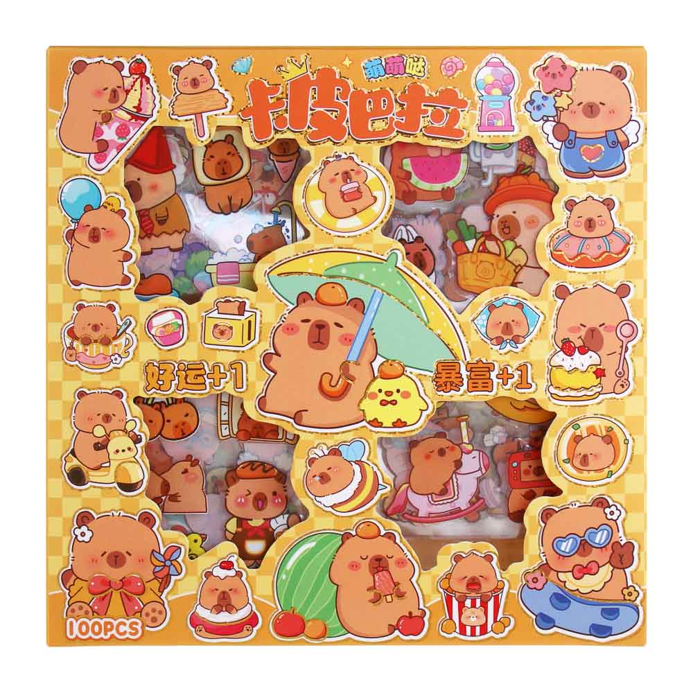 Набор наклеек в коробке 96шт, PET, микс 4 дизайна - #2