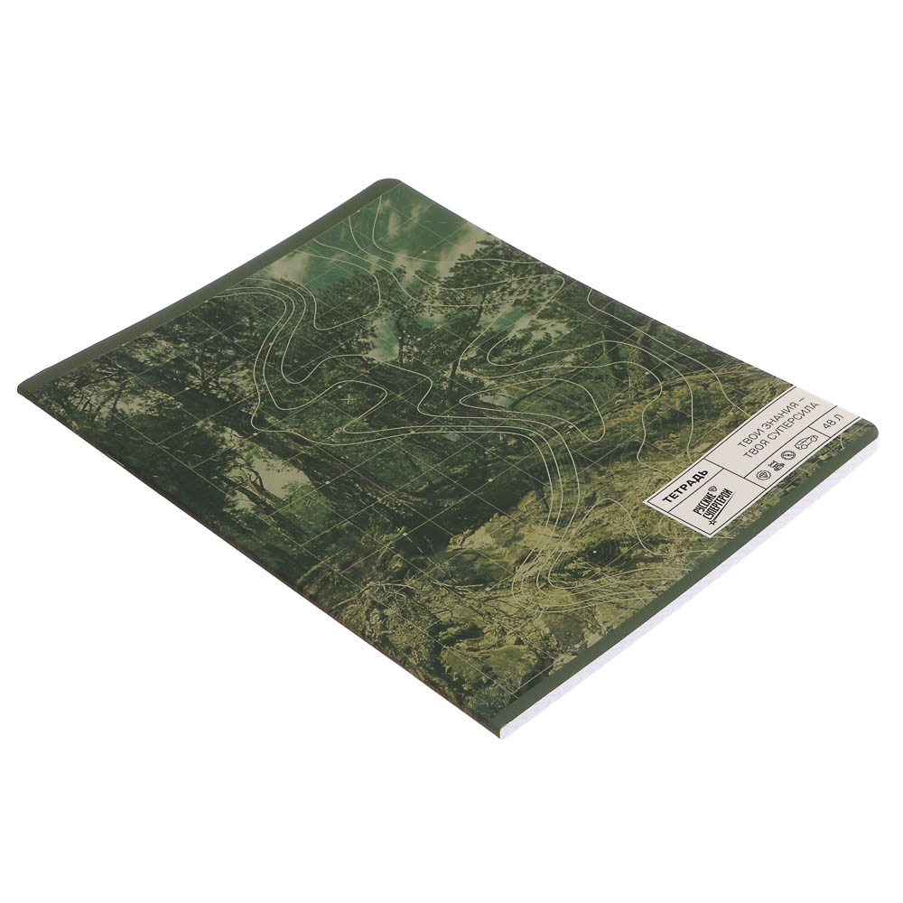 Тетрадь общая Русские Супергерои, формат А4, 48л. в клетку, на скобе, скругленные углы, в ассортим. - #10