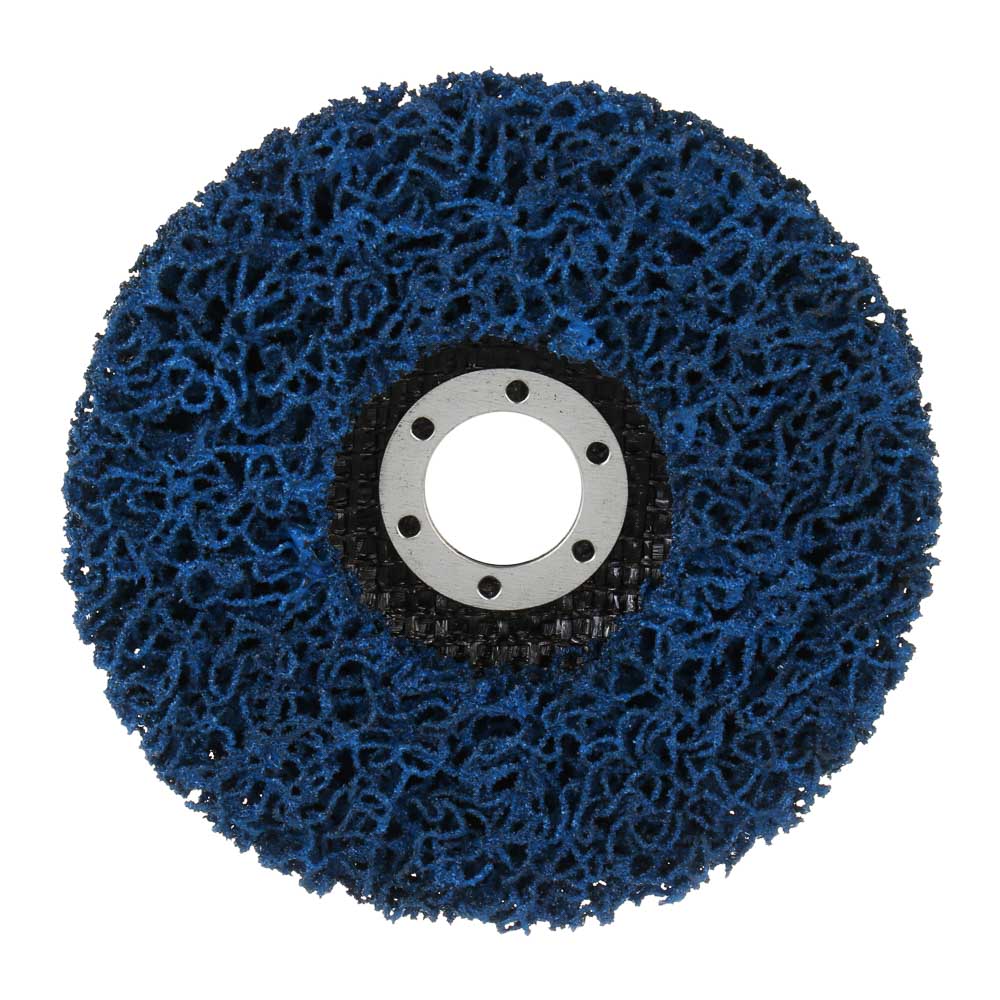 ЕРМАК Диск коралловый зачистной 125мм для УШМ, п.кв. 22 мм, толщина 14мм, синий, средняя жестк. - #7