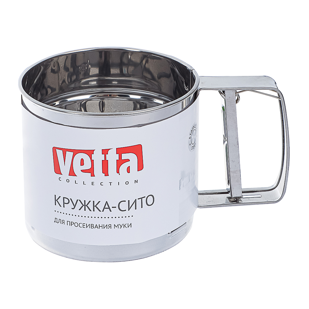 VETTA Кружка-сито для просеивания муки, d10см, объем 375гр, нерж.сталь - #6