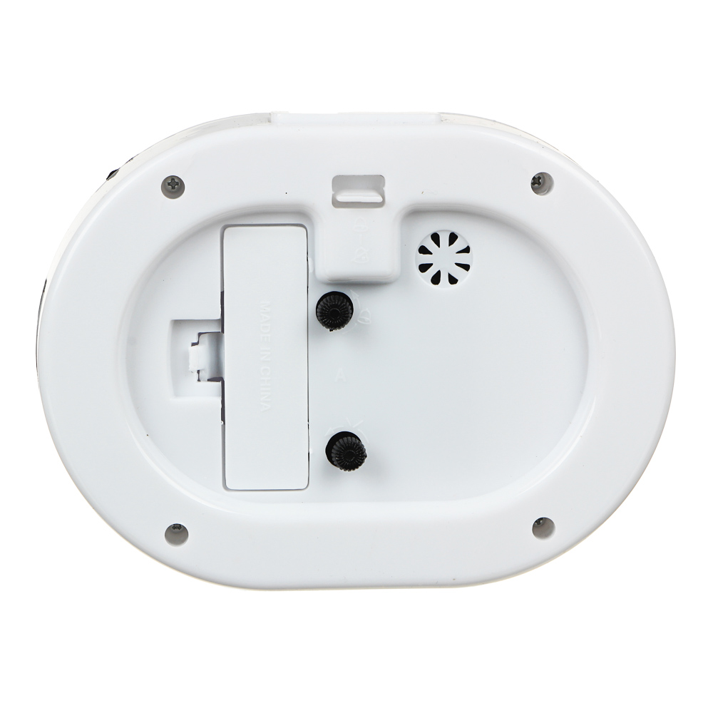 Будильник электронный, 13х10х4 см, овальный, пластик, 1хАА, 2 цвета - #4