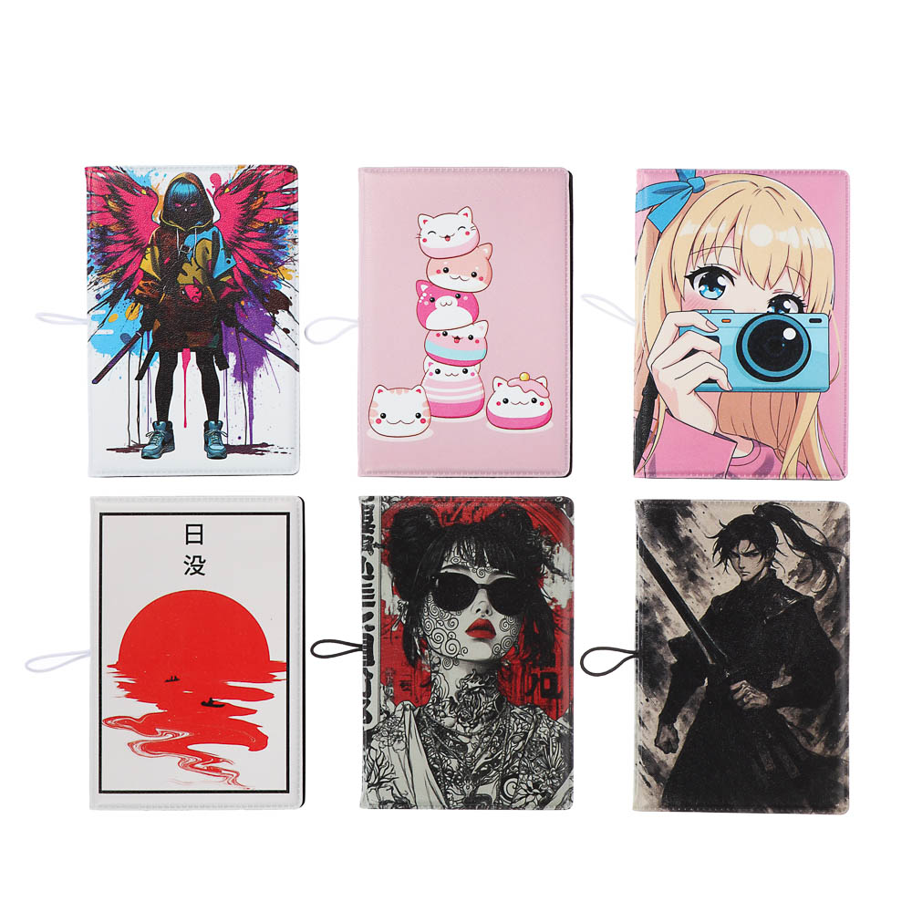 Визитница-картхолдер тм ЮL на 10 карт с удерживающей резинкой, ПВХ, 10,4х7см, 6 дизайнов - #1