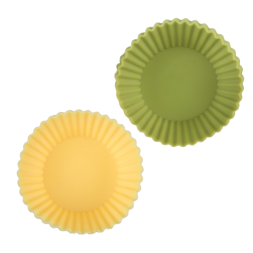 VETTA Набор форм силиконовых 16шт, 6,5x3,3см, "Кекс", 3 цвета - #7