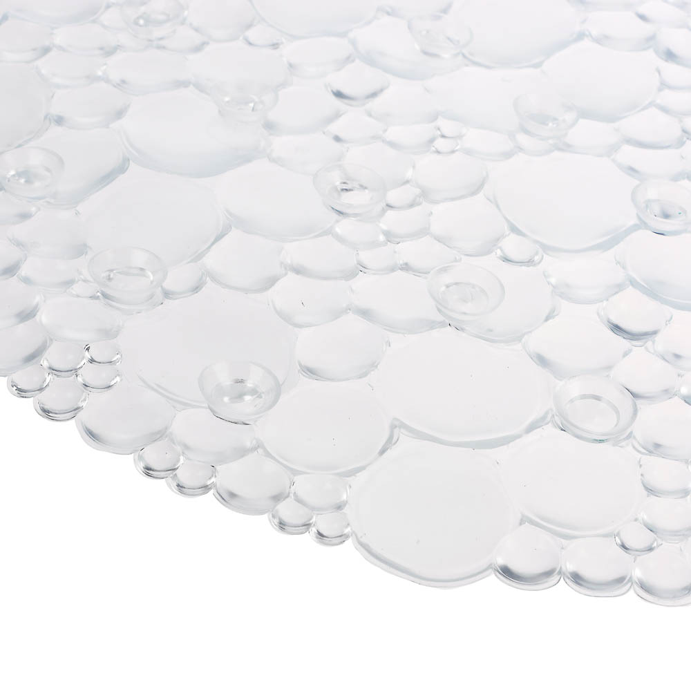 Коврик противоскользящий в ванную "Линза" 67см*38см, прозрачный - #3