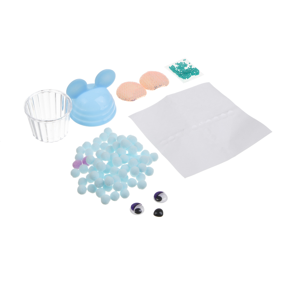 ХОББИХИТ Набор для творчества "Весёлые помпоны", 15х5,5х5,5 см, PP, TPR, полиэстер, 6 дизайнов - #4