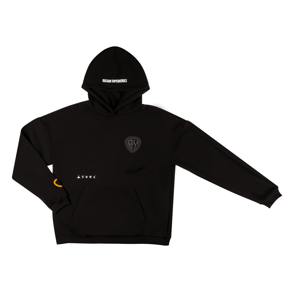 BY Толстовка, хлопок / полиэстер, цвет черный, размер S - #1