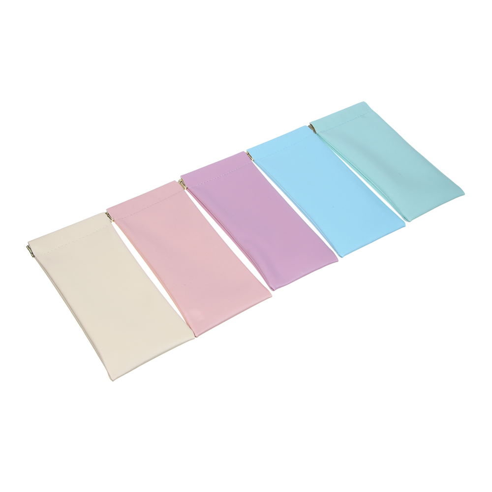 ЮL Чехол для очков мягкий с зажимом, ПУ, 18х8,5см, 5 цветов - #1