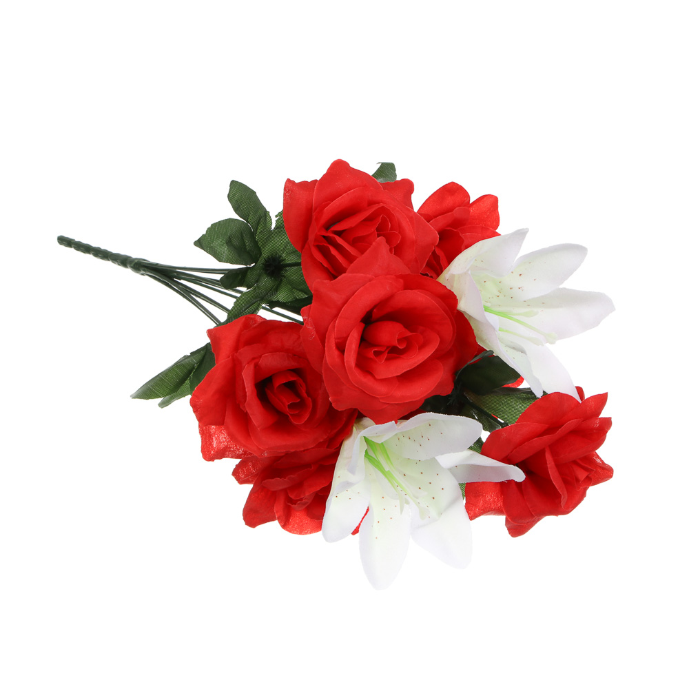 Букет искусственных цветов тм LADECOR розы, длина 40 см - #2