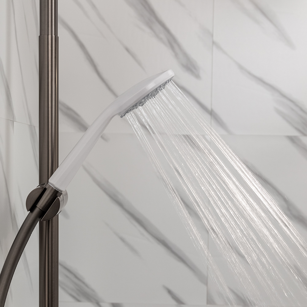 Лейка для душа, 1 режим, 80 мм, белый - #8