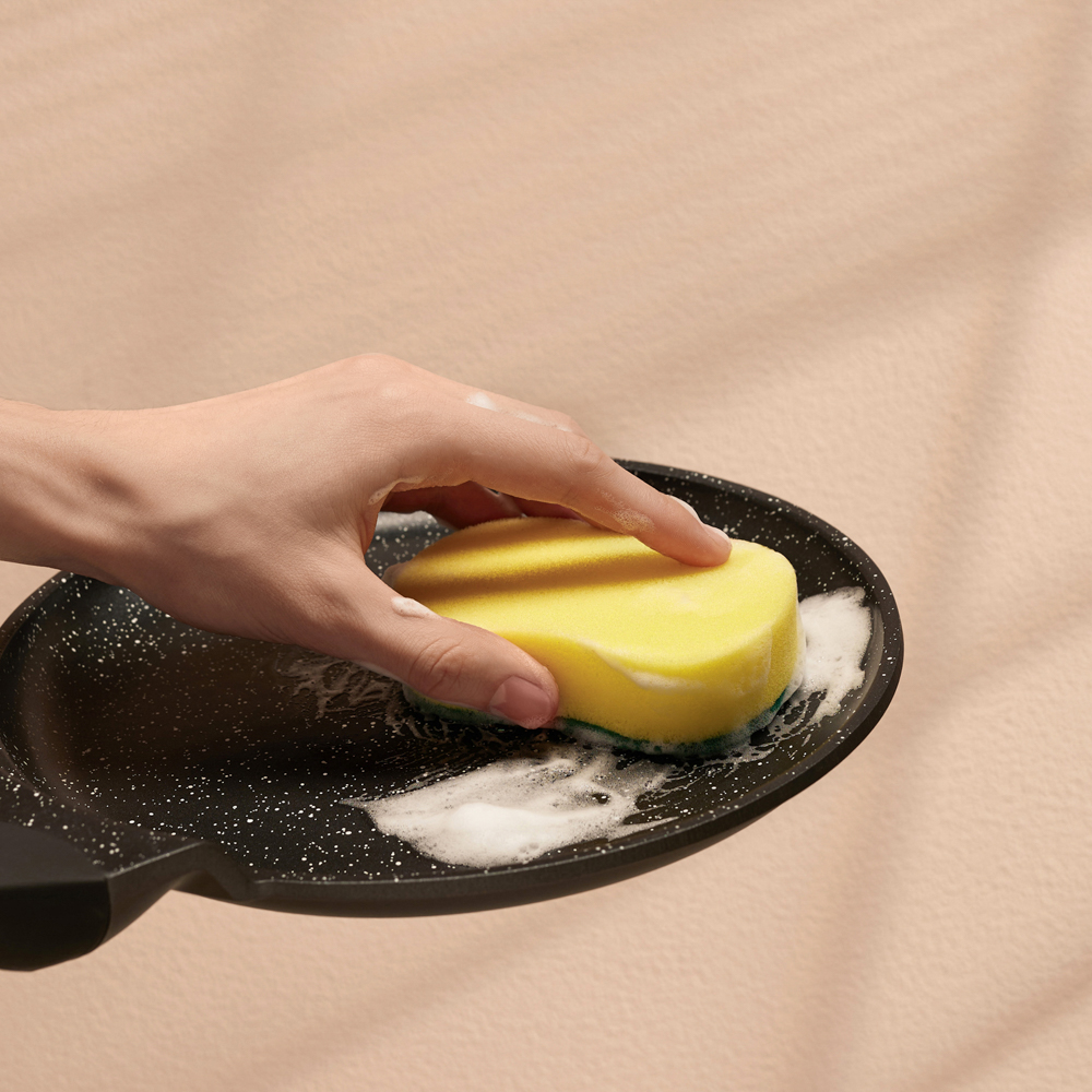 VETTA Губка бытовая с чистящим слоем 3 шт "Фигурная", 7х10,5х2,5см - #5