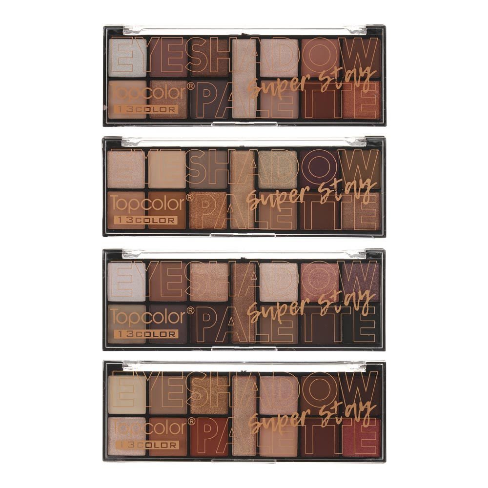 Тени для век матовые и сияющие 13 цветов тм Topcolor, 15,6 гр, TC3066 - #3