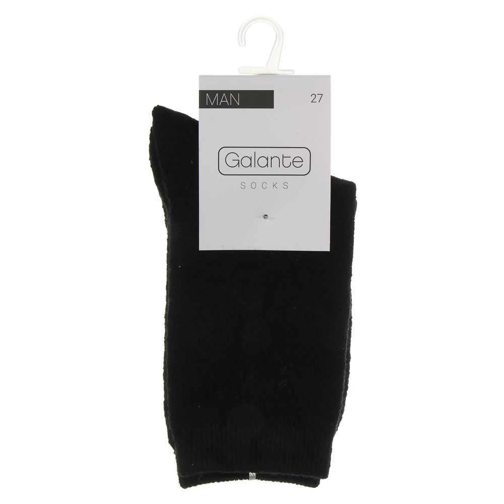 GALANTE Носки мужские, р.27, 45% полиэстер, 45% акрил, 5% смесь шерсти, 5% спандекс, черный - #2