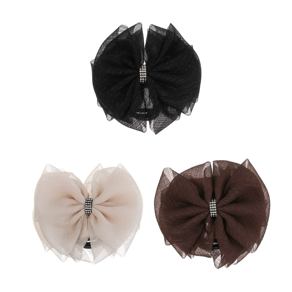 Краб-бант для волос, тм ЮНИLOOK, 8см, акрил, 3 цвета, #21 - #1