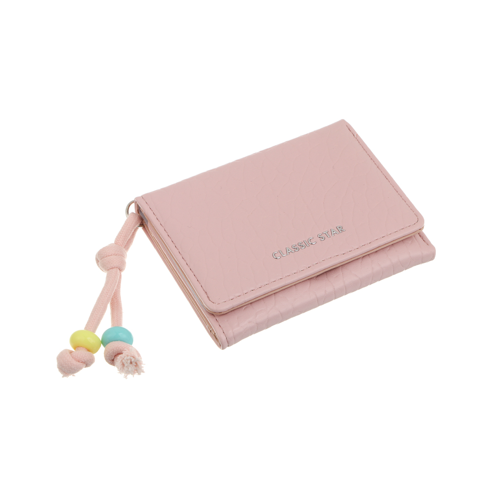 Кошелек для карт и купюр 9 отделений с декором тм ЮL Star, ПУ, металл, 10,5х8х2см, 3 цвета, С572-006 - #5