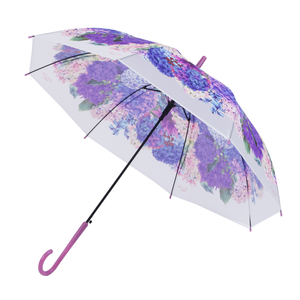 Зонт-трость женский, металл, пластик, ПВХ, 60 см, 8 спиц, 3 дизайна - #2