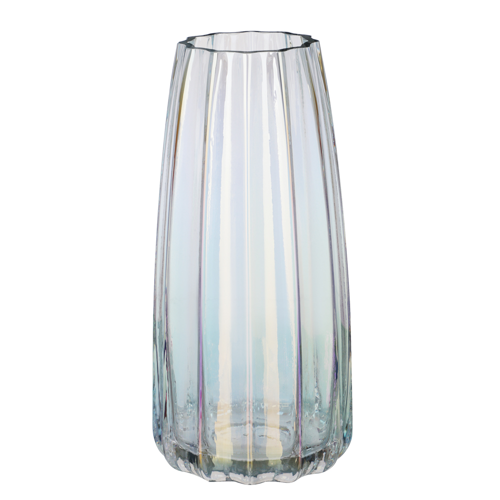 Ваза стеклянная, Полосы, 10x22см, 2 цвета - #2