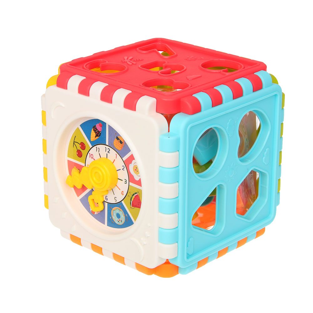 Развивающая игрушка сортер ИГРОЛЕНД "Бизикуб", PP, 8,2х8,2х8,2см - #4