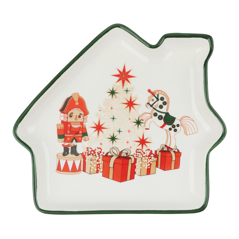 MILLIMI Щелкунчик Блюдо в форме домика, 20х18х3см, керамика - #1