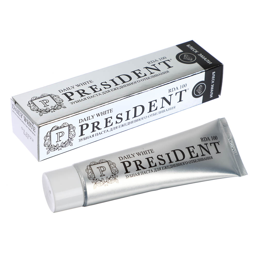 Зубная паста PRESIDENT Daily white, 50 мл - #1