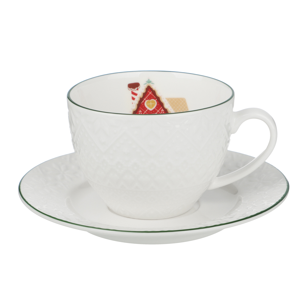 MILLIMI Чайная пара, 240мл, зеленая отводка, 2 предмета - #1