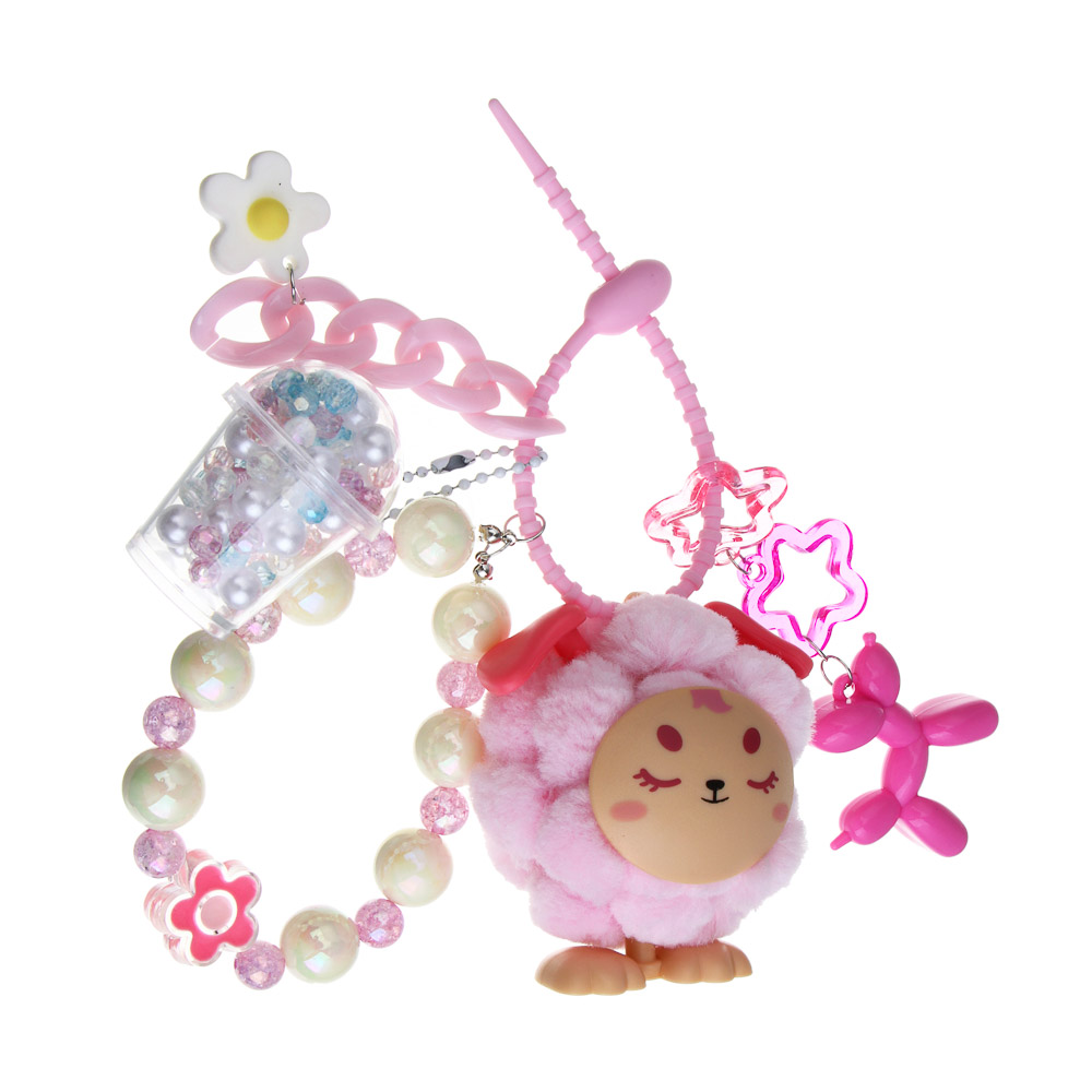 ХОББИХИТ Набор для творчества Брелок "Пушистики", PVC, ABS, 3 дизайна - #6