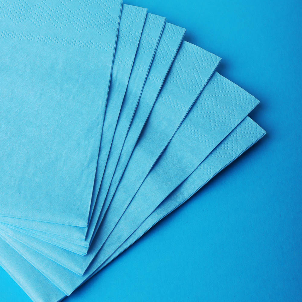 Набор бумажных салфеток, голубой - #3