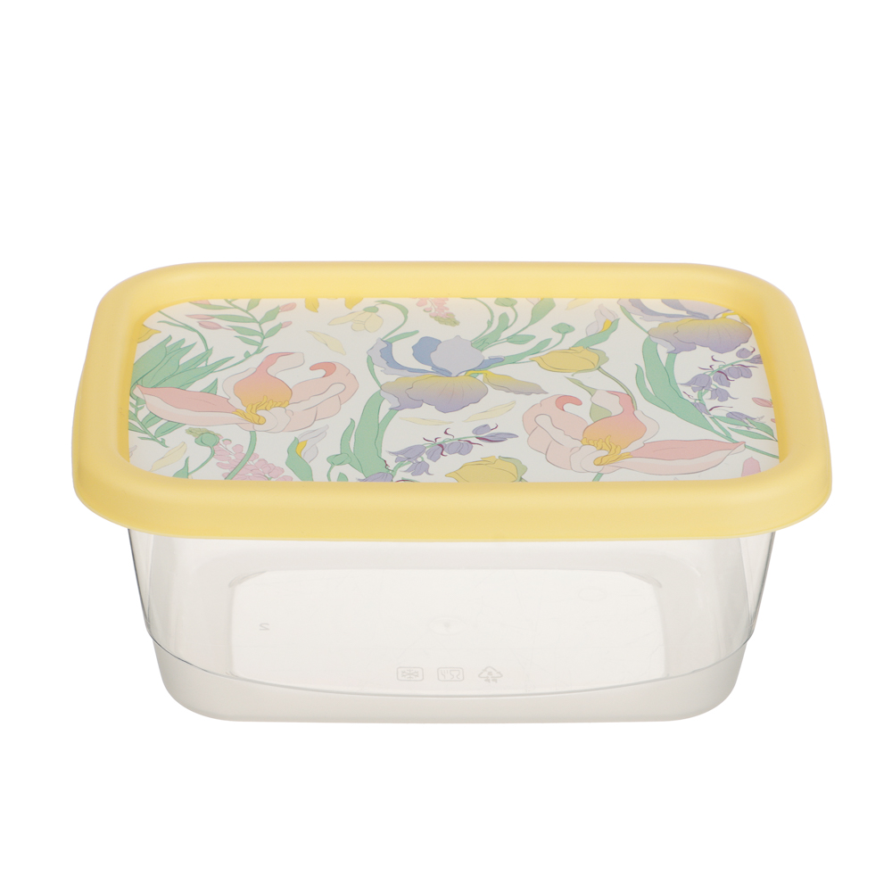 Ботаника Контейнер для продуктов прямоугольный 0,5л, пластик, 3 цвета - #3