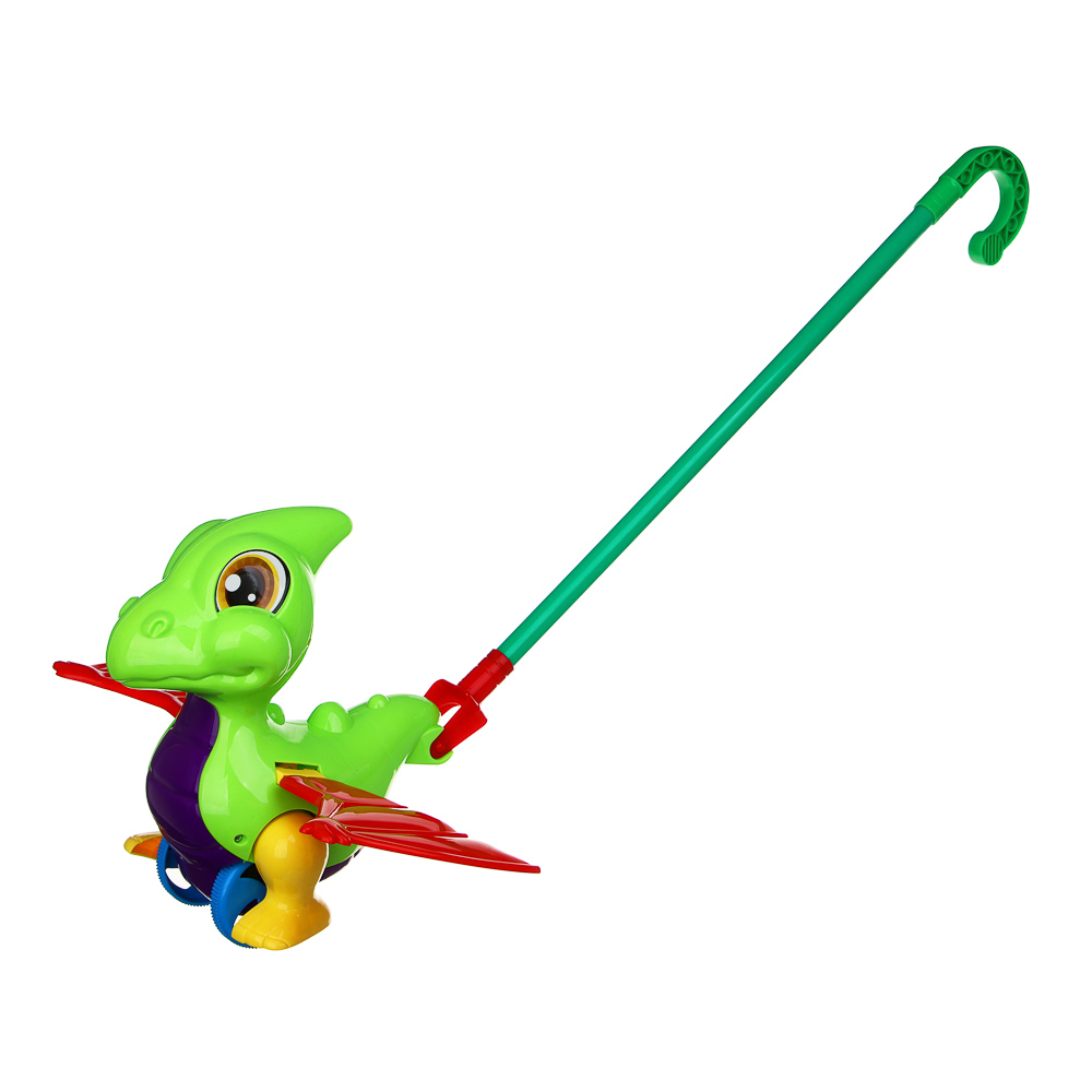 ИГРОЛЕНД Каталка с ручкой для малышей, 20х33х22см, PP, ABS, 4 дизайна - #6