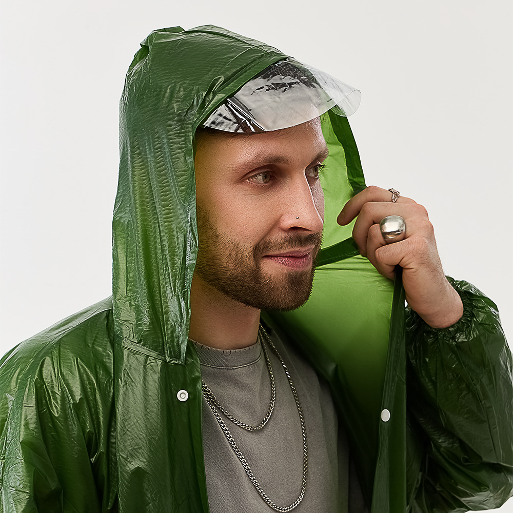 Дождевик тм INBLOOM, 107х62см, 100мкм, ПВХ - #5