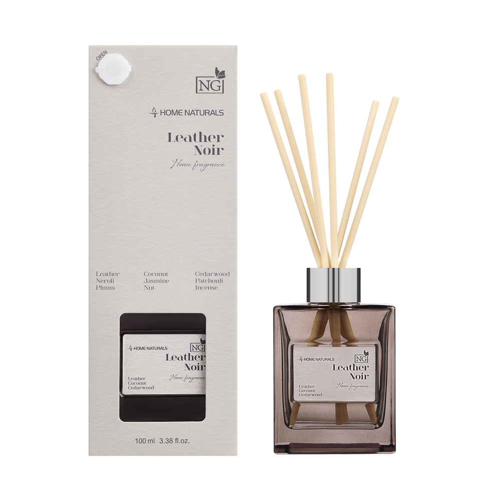 NEW GALAXY Диффузор Home Naturals 100 мл., Leather Noir - #1