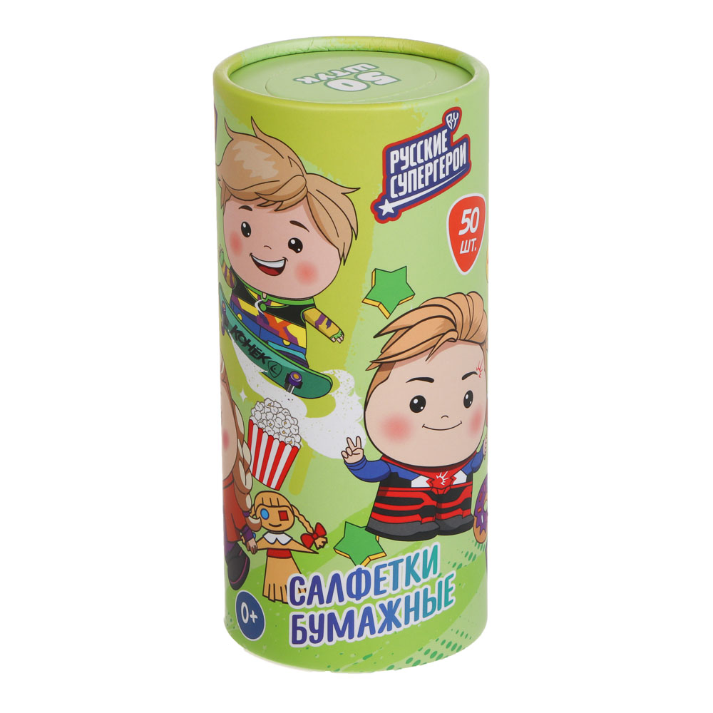 BY Русские Супергерои Салфетки 2 слоя, 50л, 13x18см - #8