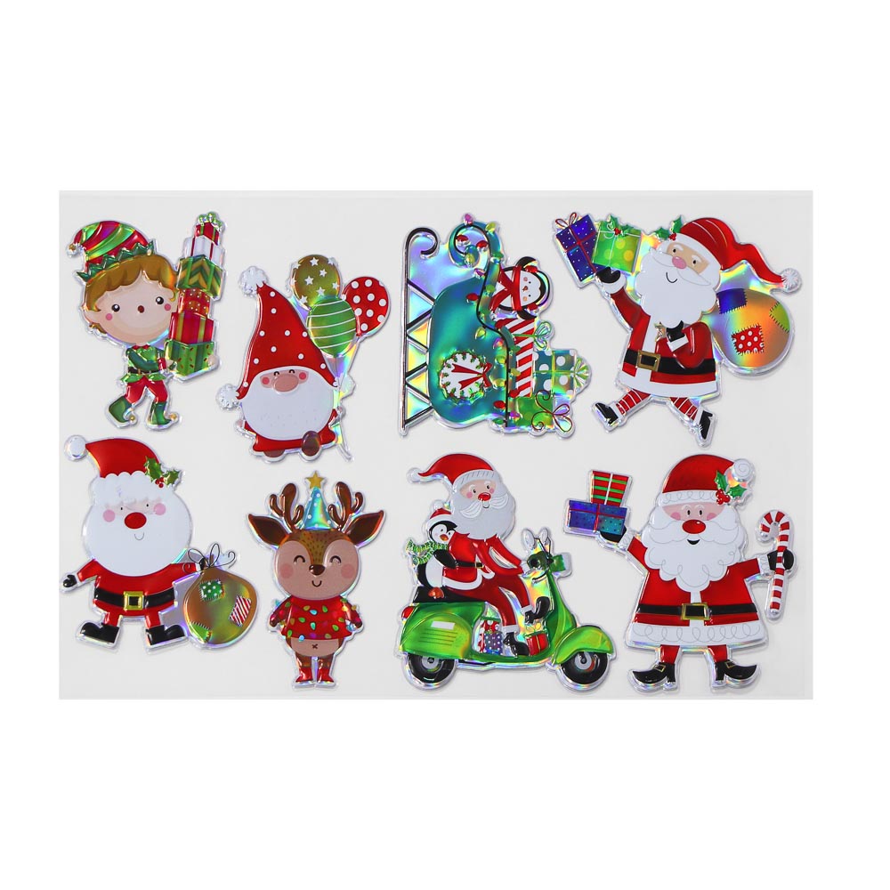 СНОУ БУМ Наклейка декоративная, 21x38,5 см, ПВХ, голография - #1