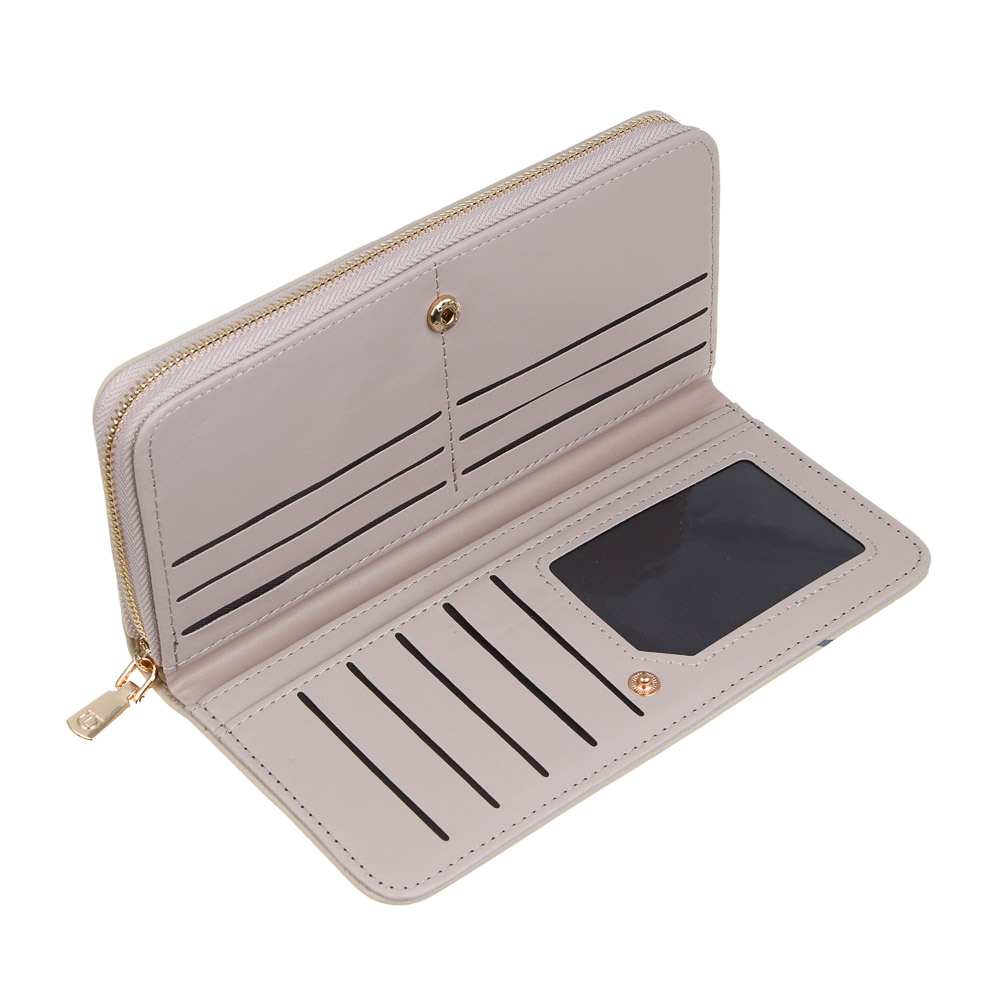 ЮL Лилианна Кошелек для карт,купюр и монет с отделением на молнии ПУ, 19х9,5х2,5см, 2 цвета, КЖ24-24 - #3