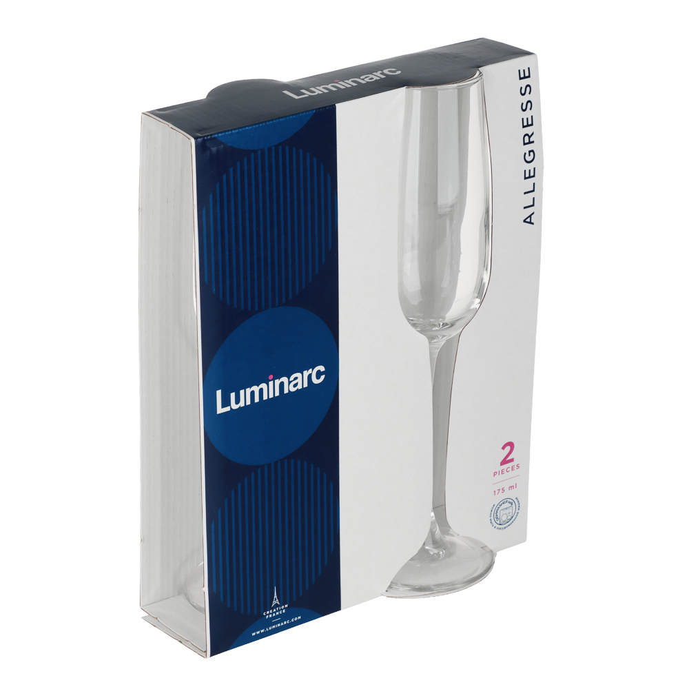 LUMINARC Аллегресс Набор бокалов для шампанского 2шт 175мл, стекло - #5