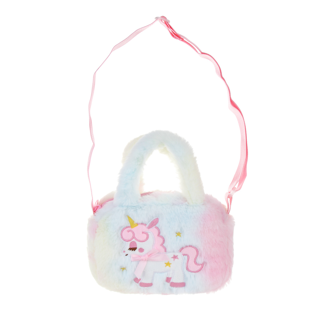 Сумка детская мягкая "Единорожка", полиэстер, тм ИГРОЛЕНД, 17х12 см - #1