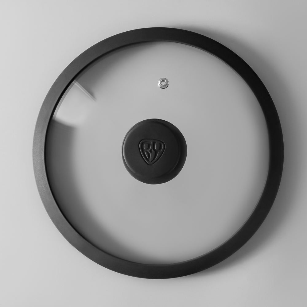 SATOSHI Крышка стекло/силикон с ручкой, 22см - #8