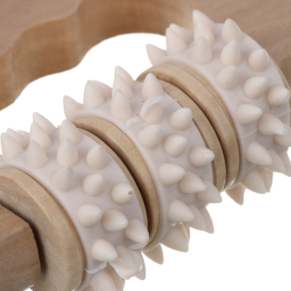 SILAPRO Max Массажный роллер 11х8х3.5см, дерево, PVC - #4