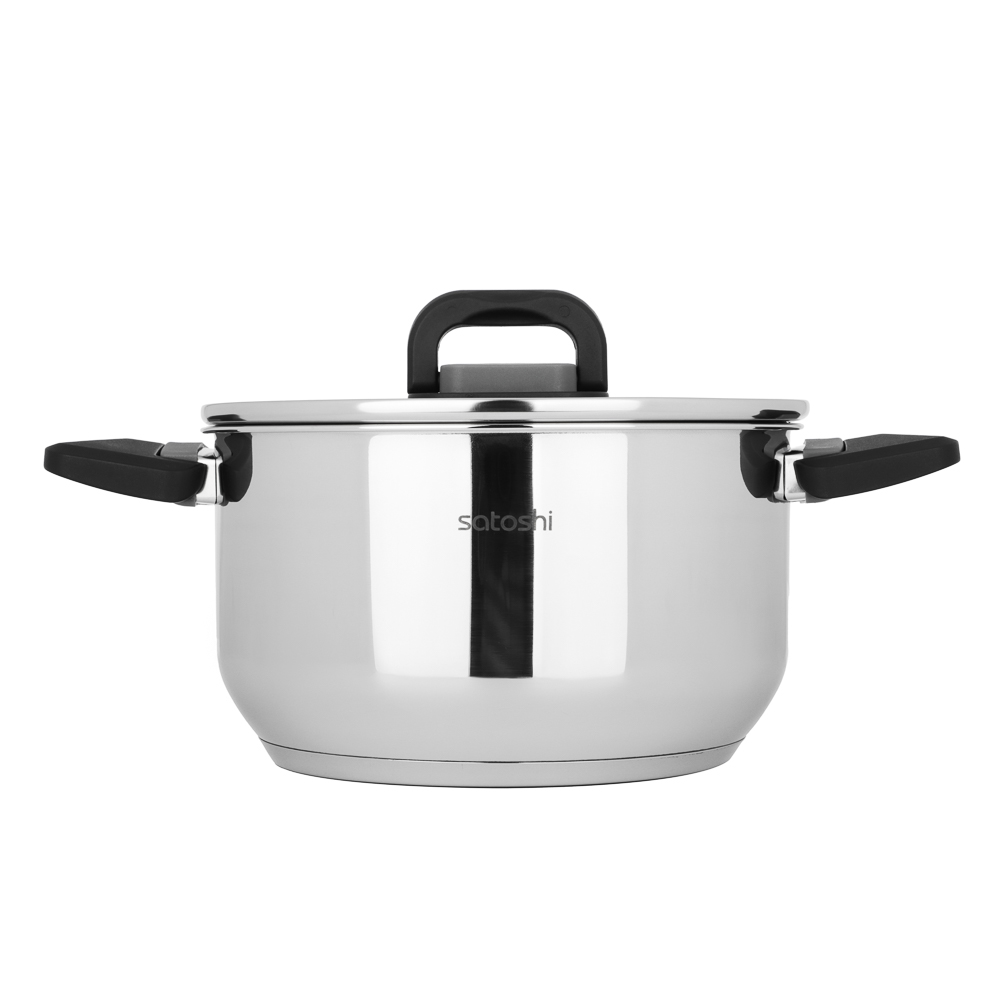 Кастрюля тм SATOSHI Манн 20х11,5см. 3,5л. со стекл. крышкой, индукция - #7