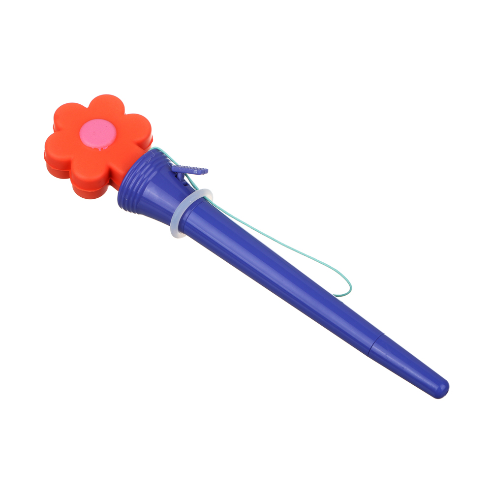Ручка-антистресс шариковая синяя "Стреляющая фигурка", 18,5 см, шнурок, 3 диз., полиэстер, ПП, арт2 - #2
