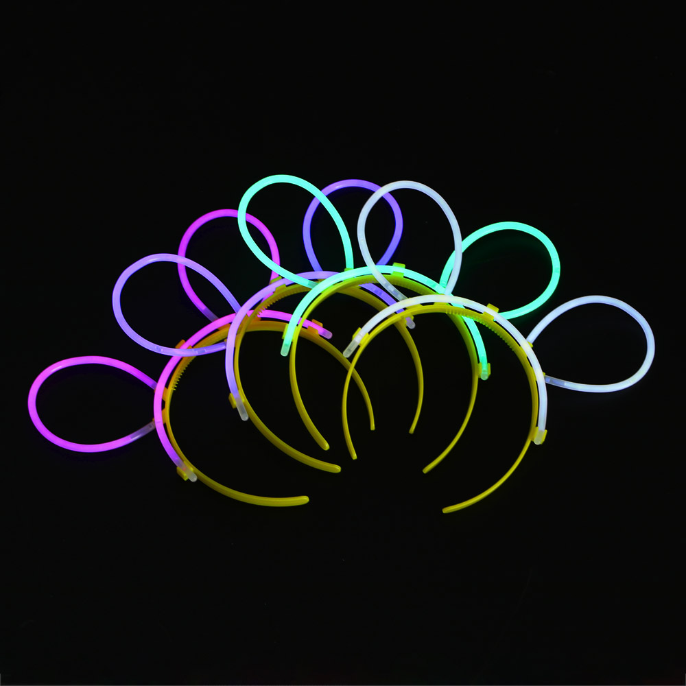 Неоновый ободок, диаметр ободка 10,5см, пластик, 4 цвета - #1