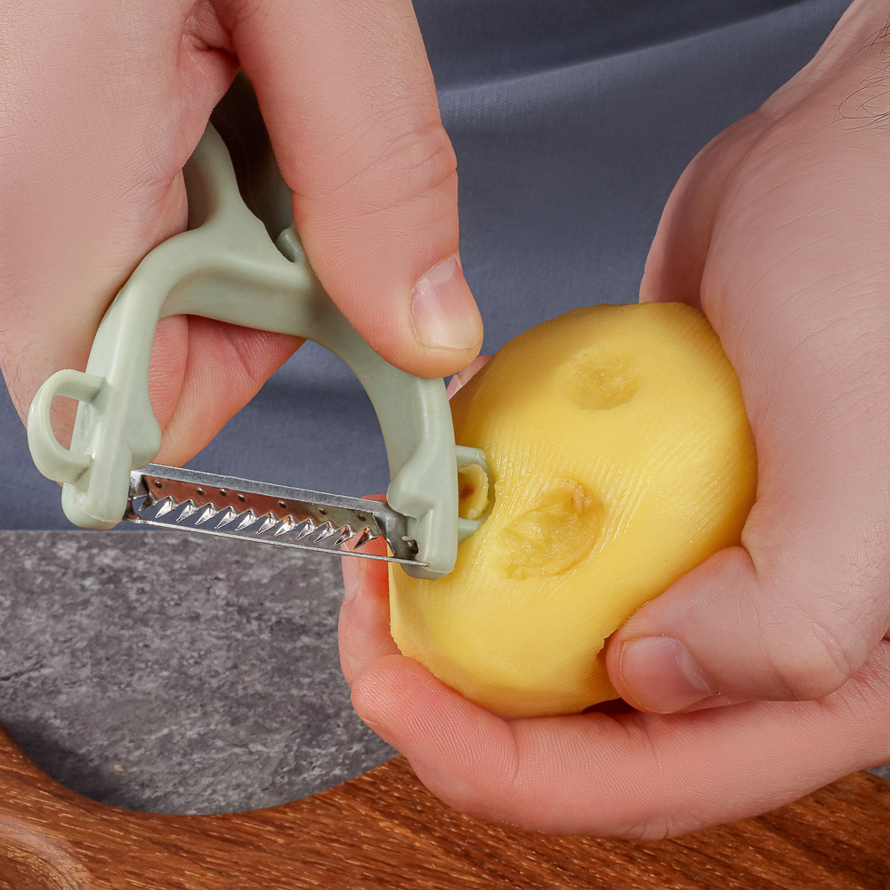 SATOSHI Набор многофункциональных овощечисток 2пр, 5в1, нерж сталь - #11