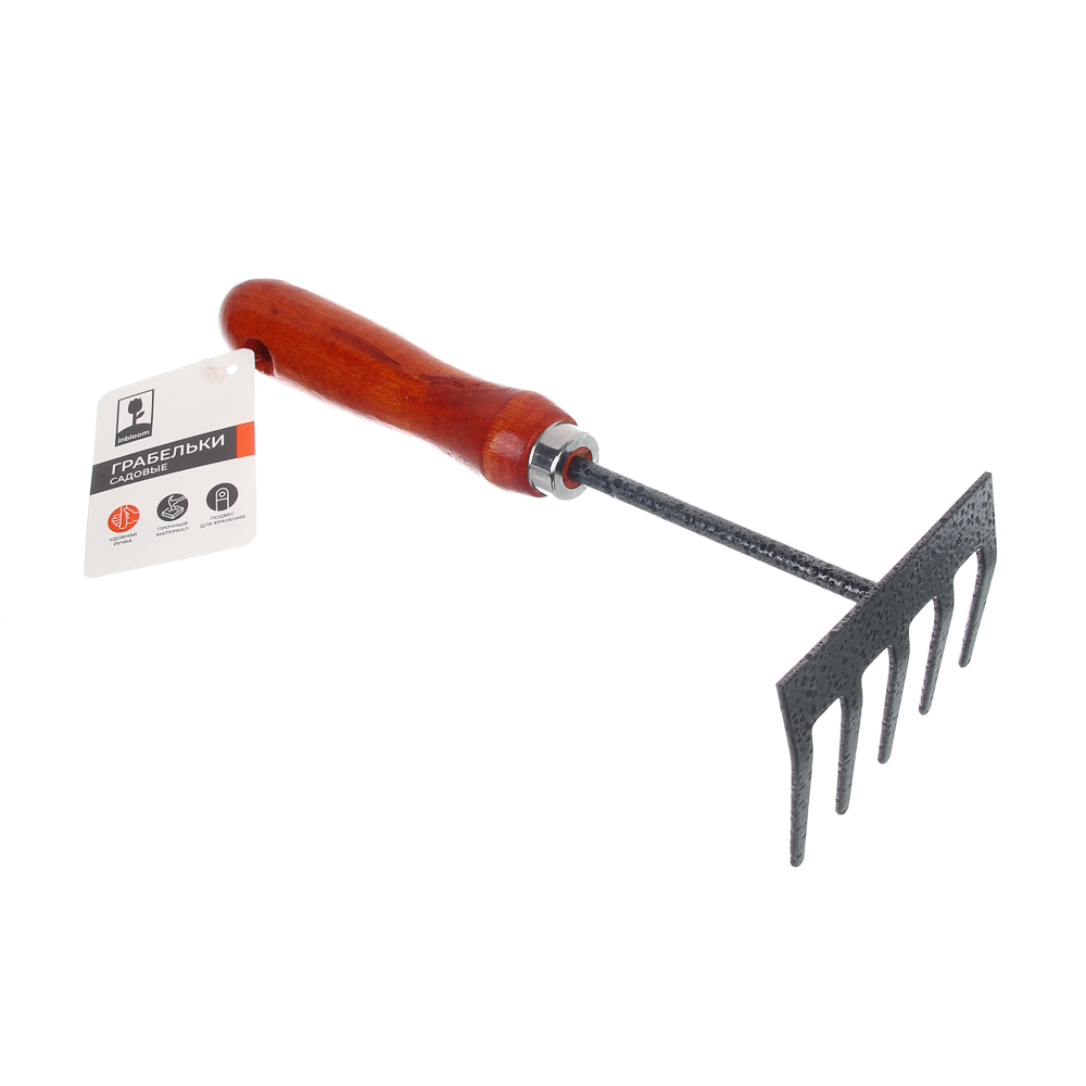 INBLOOM Грабельки садовые 25х8.5см, металл, дерево - #6