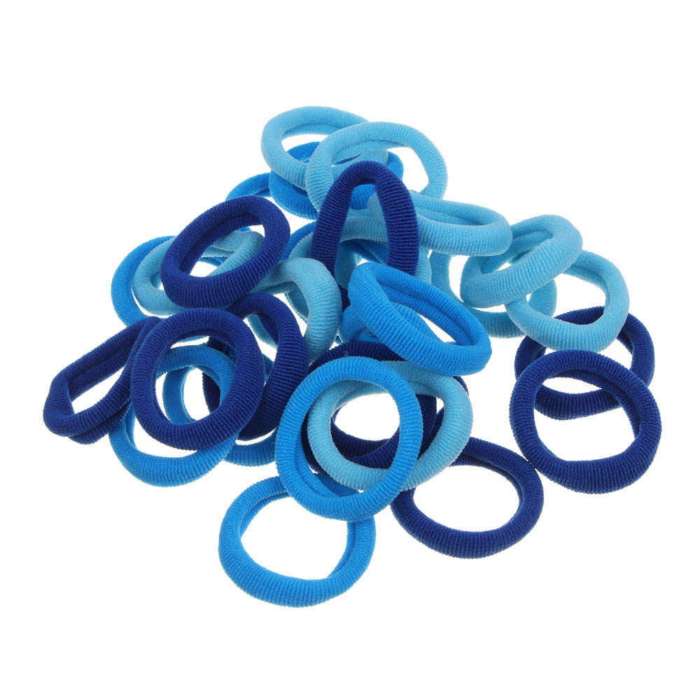 Резинки для волос ЮНИLOOK 30шт, d3,5см, полиэстер, 4-5 миксов цветов, ACS-88 - #3