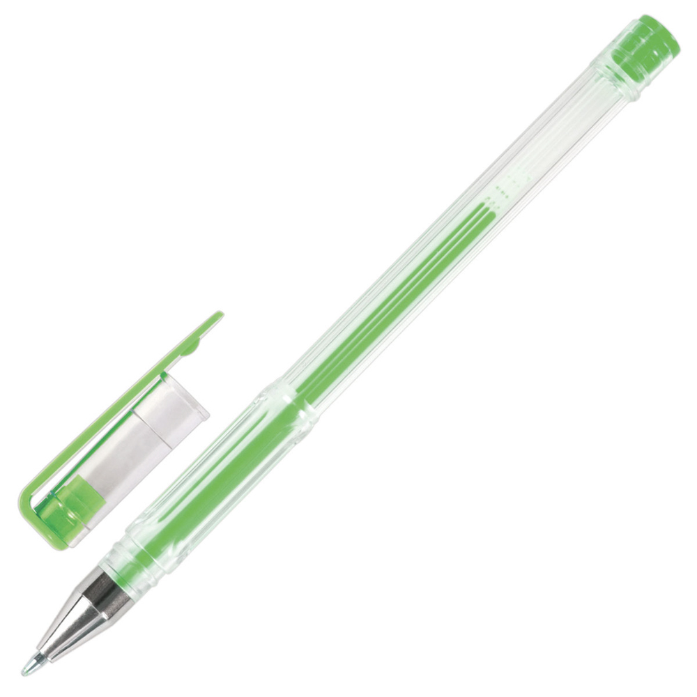 Набор гелевых ручек, 6 цветов, неоновые чернила, прозр. корпус, 0,7 мм, линия письма 0,5 мм, 142798 - #15