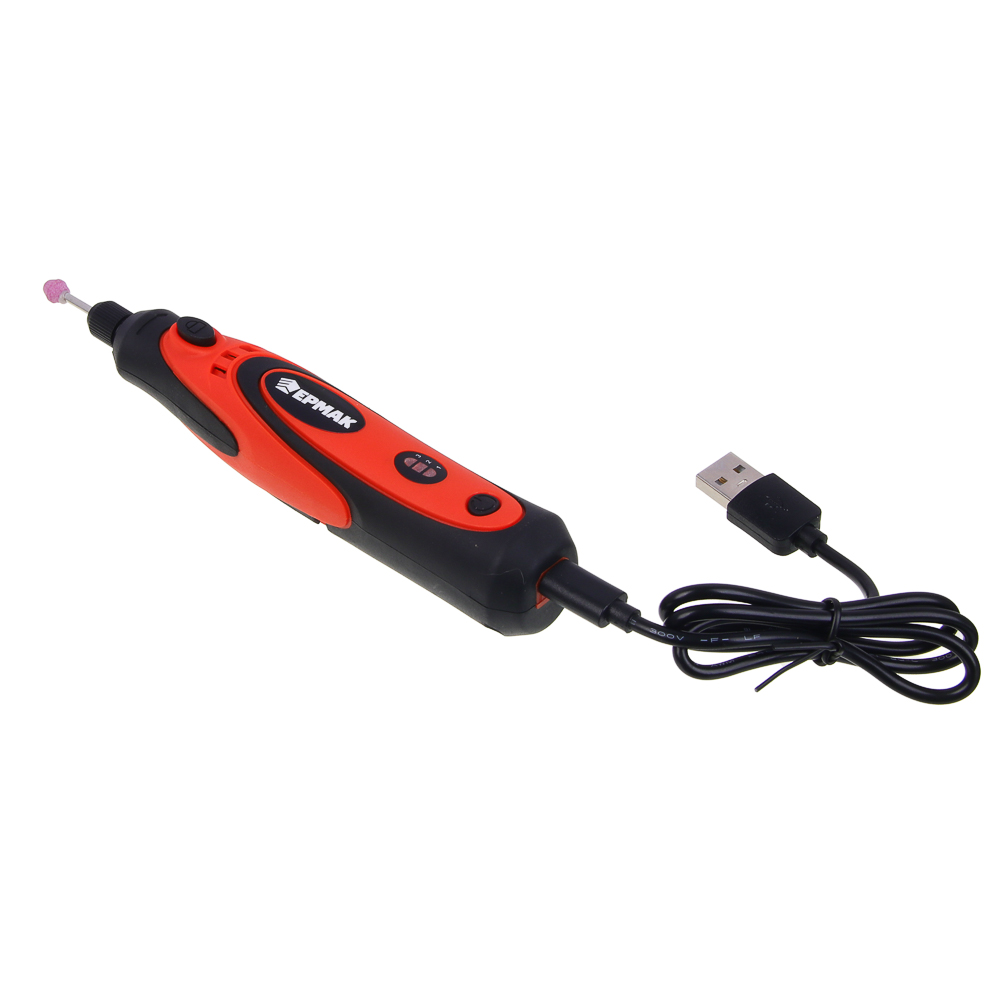 ЕРМАК Гравер аккумуляторный 3,7В 0,7 А-Ч, набор аксессуаров 40 пр. - #8