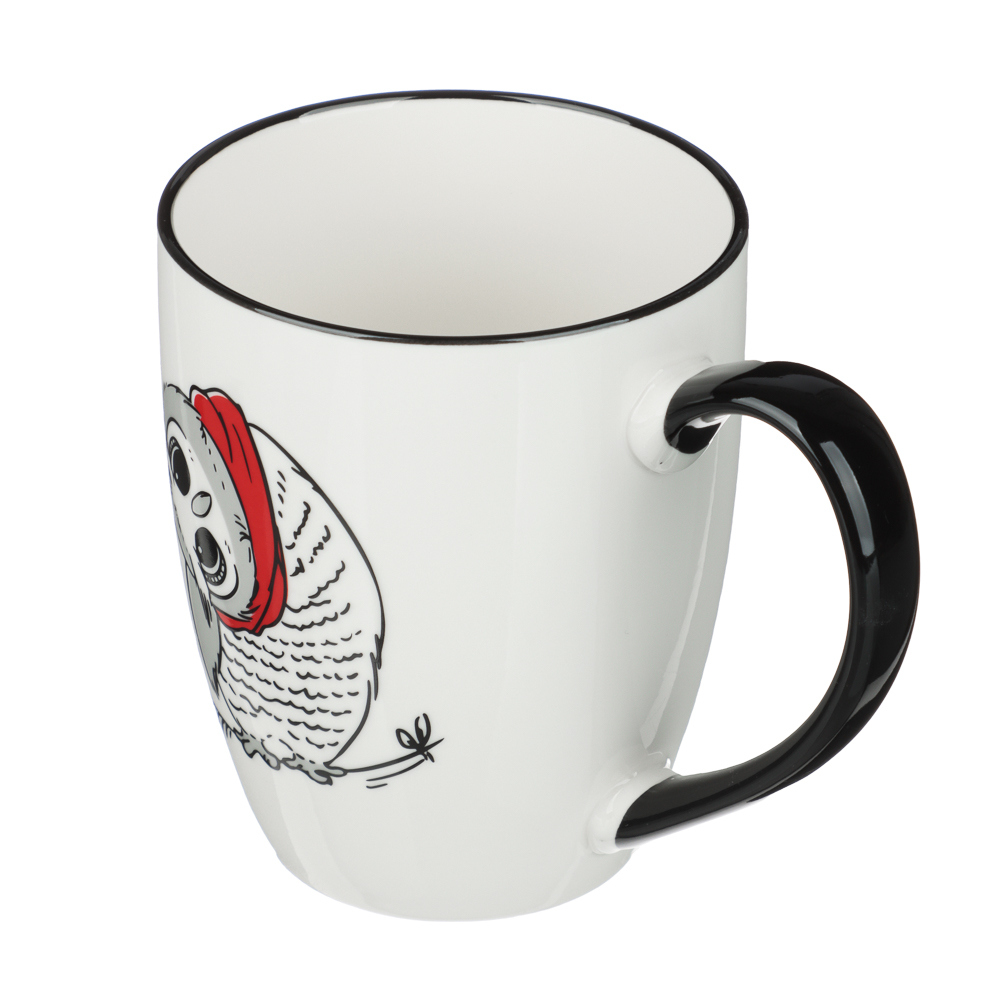 Кружка тм MILLIMI Совы 350мл, фарфор, 4 дизайна - #3