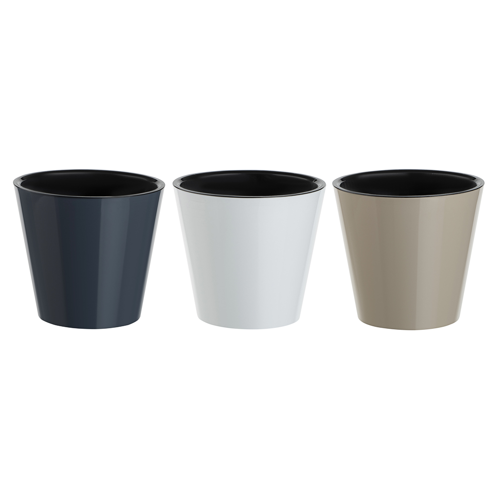 Горшок для цветов "Rosemary" D160мм, 1,6л с дренажной вставкой, микс цветов - #2