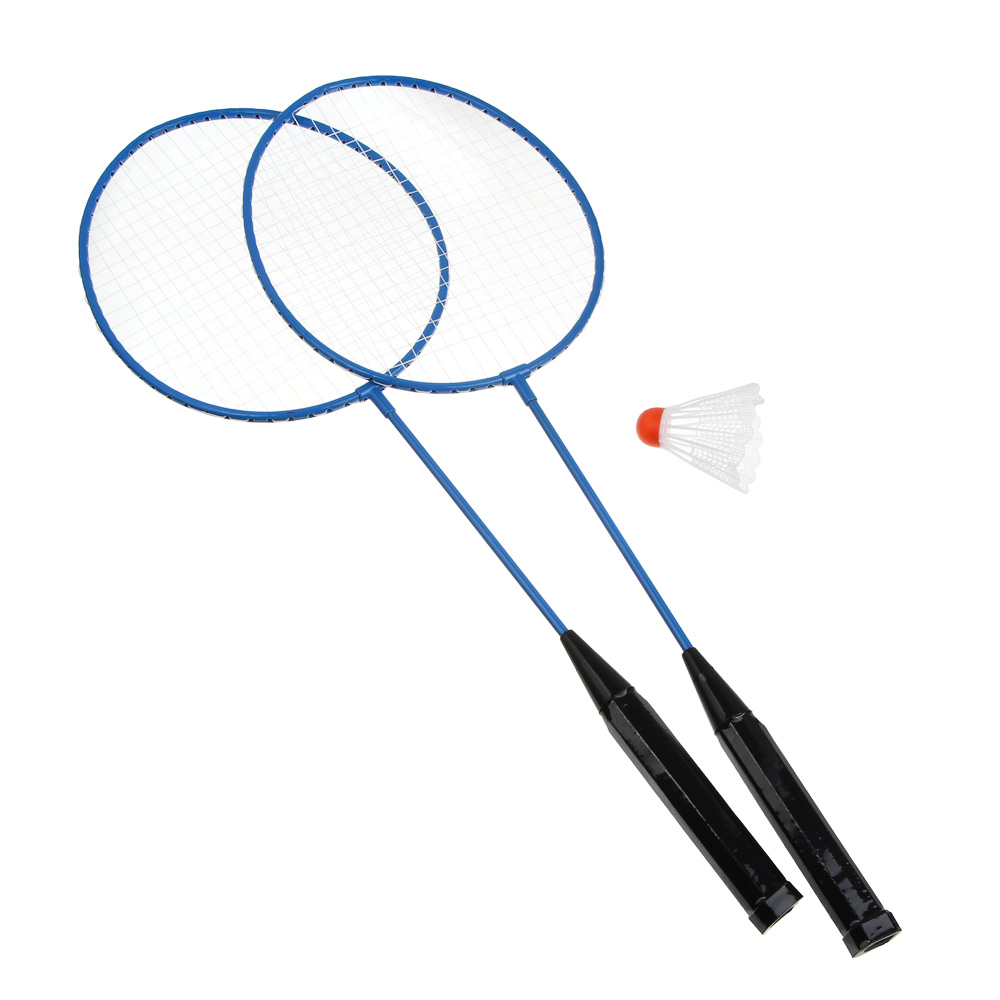 Набор для бадминтона, тм BY SPORT, 2 ракетки, 1 волан, в сетке, металл, пластик - #2