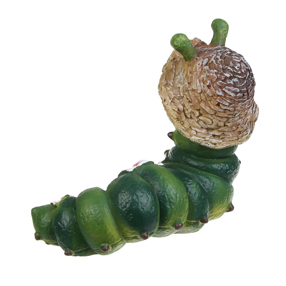 Фигура садовая "Гусеница" тм INBLOOM, 20,5х10,5х16см, полистоун - #4